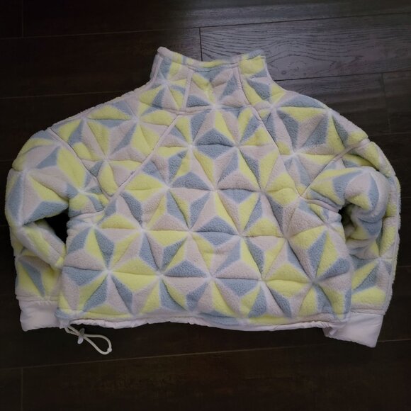 Free People Mountain High 3D Fleece Jacket Womens XS Retro Outdoors Insulated - Picture 4 of 7